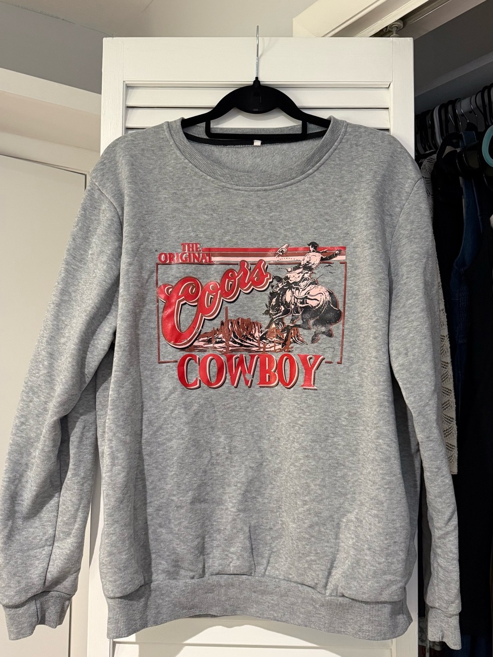 Cowboy Grey Graphic Sweatshirt
